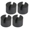4 Pieces Rubber Floor Jack Pads Slotted Pinch Weld Side Frame Rail Protector