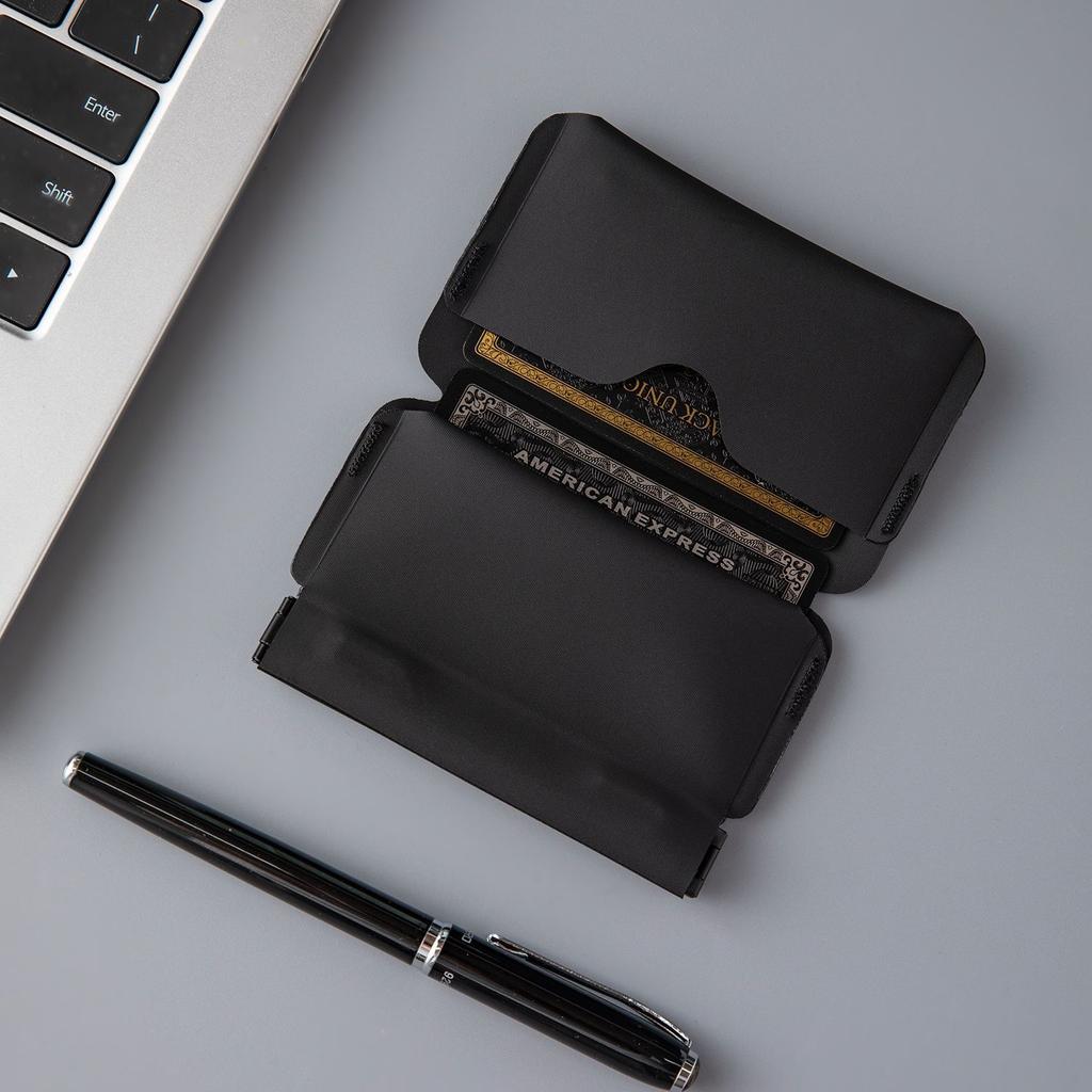 New Mini Card Bag Folding Wallet Portable Magnetic Change Bag Business Card Holder Simple Business Bank Card Bag
