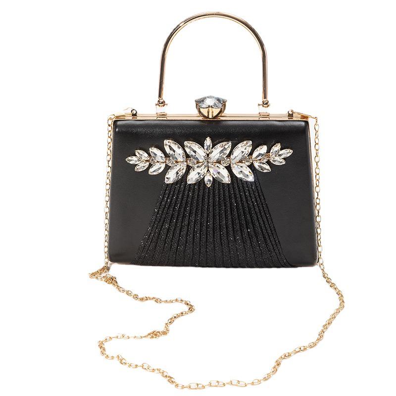 European Retro Spring Princess Evening Handbag - Trendy Chain Shoulder Bag for Parties & Banquets