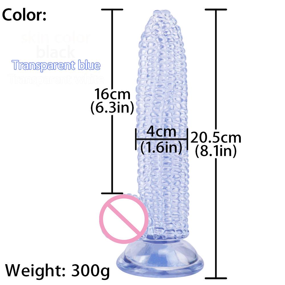 Simulated Corn-Shaped G-Spot and Anal Stimulator