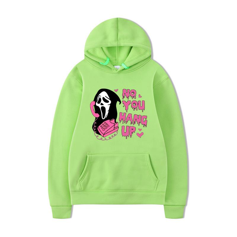 Halloween Lockeres Lässiges Bedrucktes Buntes Kapuzensweatshirt Langärmlig Herbst Winter Mode Stil Hoodies
