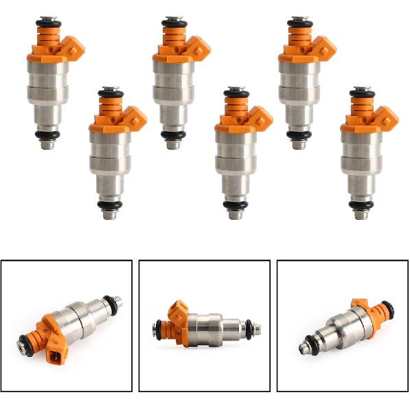 6Pcs Fuel Injectors Fit For Cherokee 1987-1998, Comanche 1987-1991, Grand Cherokee 1993-98, Wrangler 1991-1998, I6 4.0L