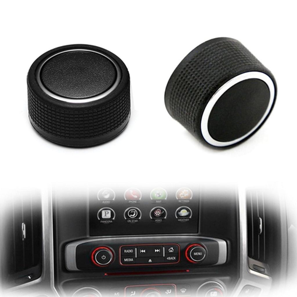 2 Pcs Replacement Rear Radio Audio Volume Control Knob for 22912547 Air Conditioning Switch Knob Car Accessories Plastic