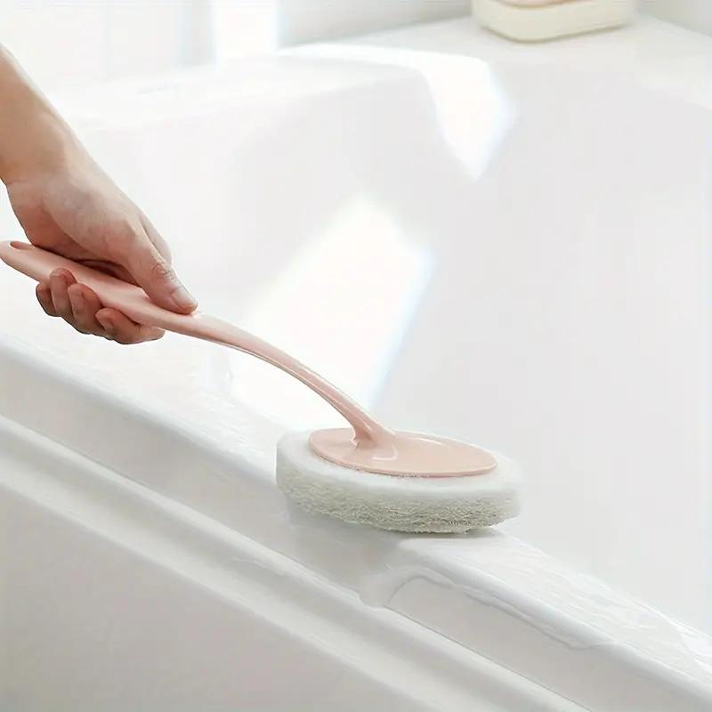 Long-handled Multifunctional Cleaning Sponge Brush Dishwashing Kitchen Toilet Bathroom Decontamination Tool Tile Floor Wipe