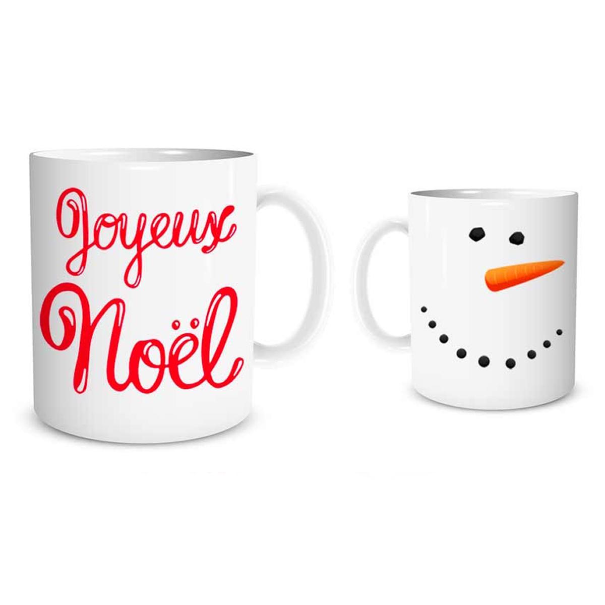 

Les Trésors De Lily [Q3631] - Кружка керамическая Merry Christmas красно-белая (снеговик-морковь) - 9. 5x8 см красный
