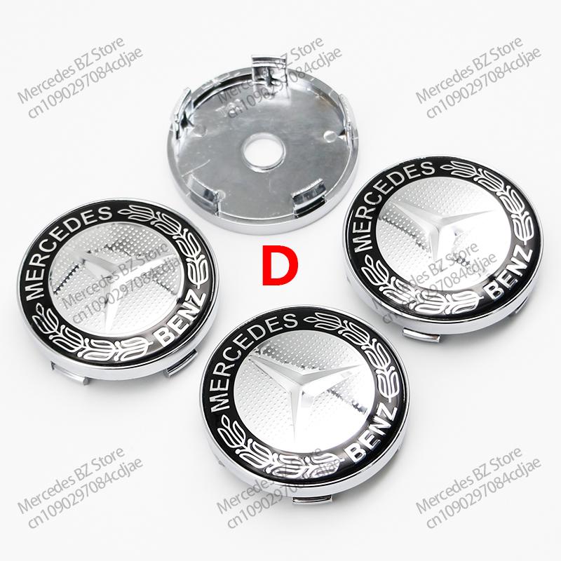 56mm 60mm 65mm 75mm Car Wheel Center Hub Cap Emblem Sticker For Mercedes Benz Mercedes Benz AMG Class W206 W205 W203 GLC CK1