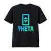 Theta Crypto Token Coin Print T Shirt Fashion Vintage Washed Soft Stretched Streetwear Casual Homme Comfortable Graphic