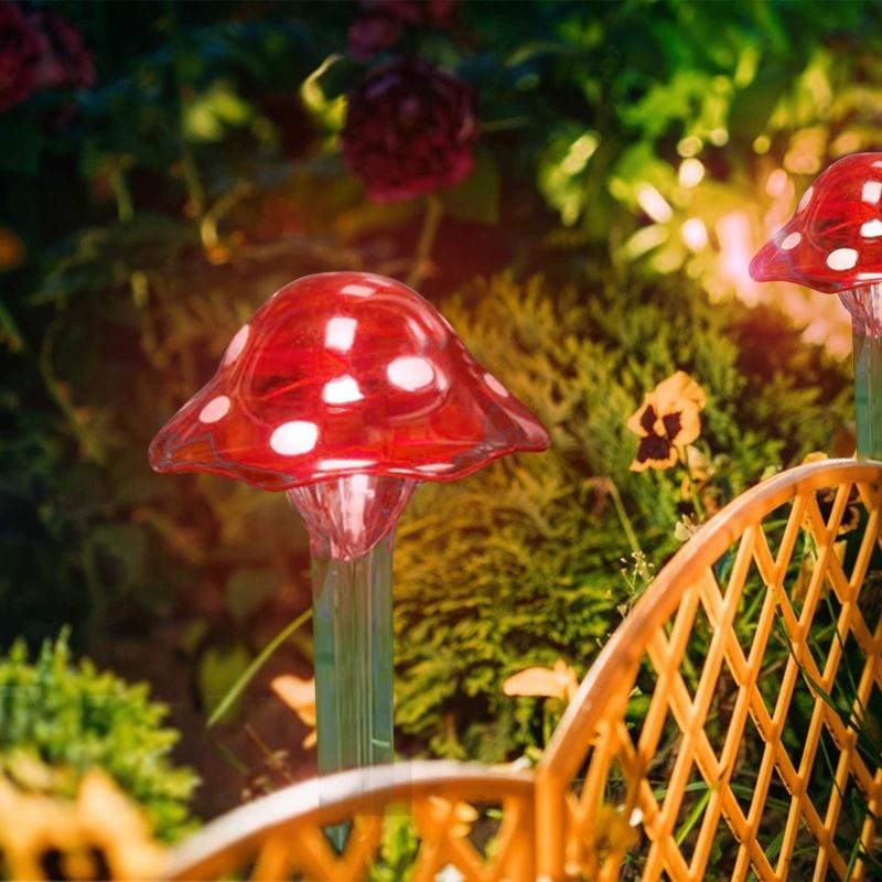 (8.7*8.7*33.5cm) LED Outdoor Courtyard Decoration Solar Lawn Mushroom Light