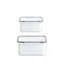 Refrigerator Food Storage Container with Filter Lid Keep Fruits Vegetables Berries and Meat Fresh for Longer Plastic  Container