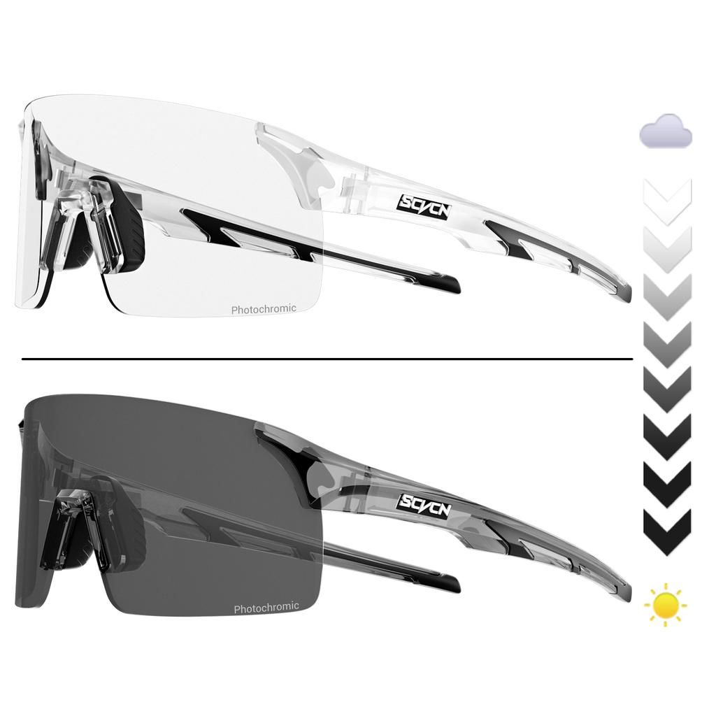 Scvcn Photochromic Sunglasses Cycling Blue Outdoor Sports Bike Glasses Red Man MTB Fishing Glasses Eyewear Bicycle Goggles 2024