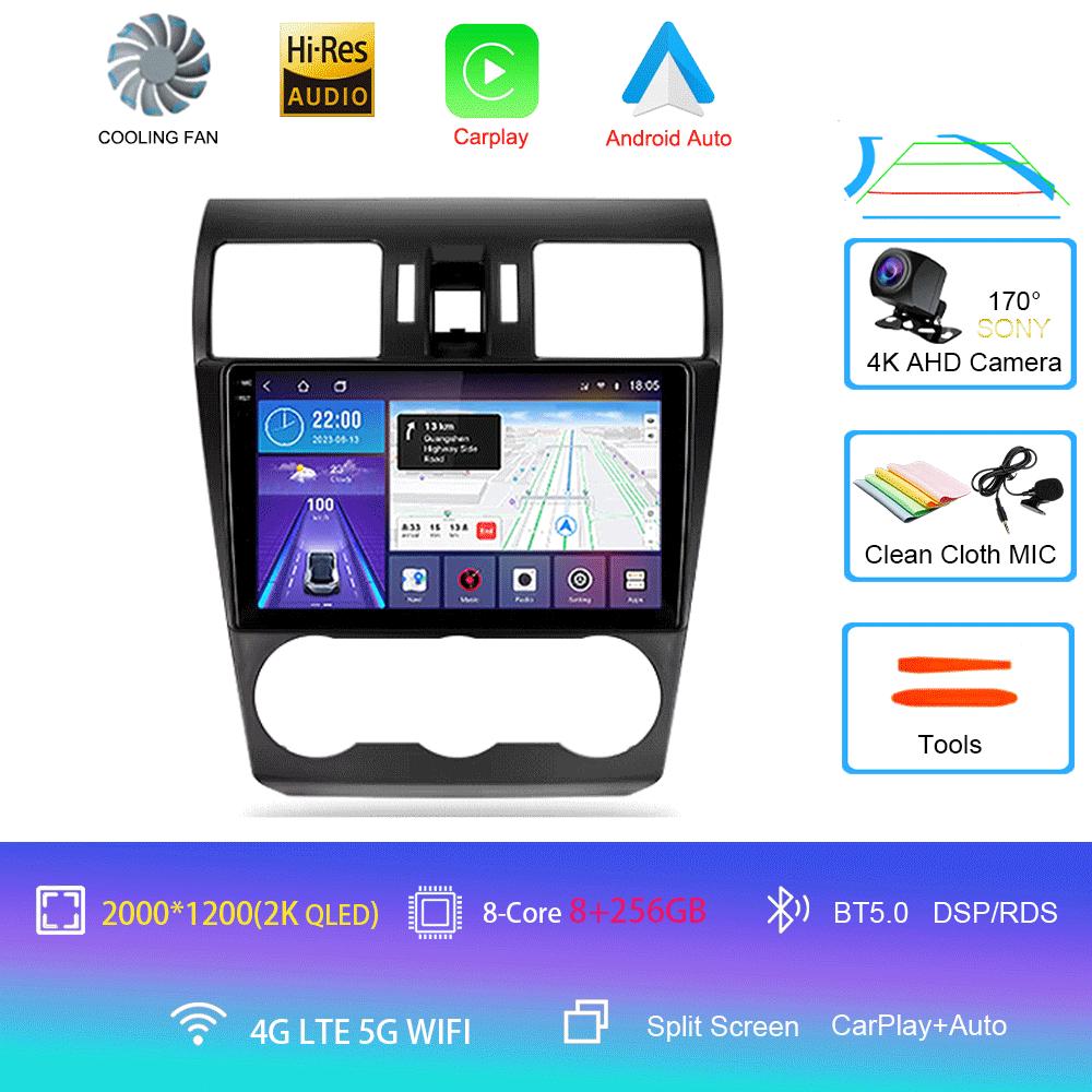Android 14 Video Player Car Radio For Subaru Forester 4 SJ 2012 - 2015 Multimedia Navigation Stereo GPS No 2din 2 Din Dvd