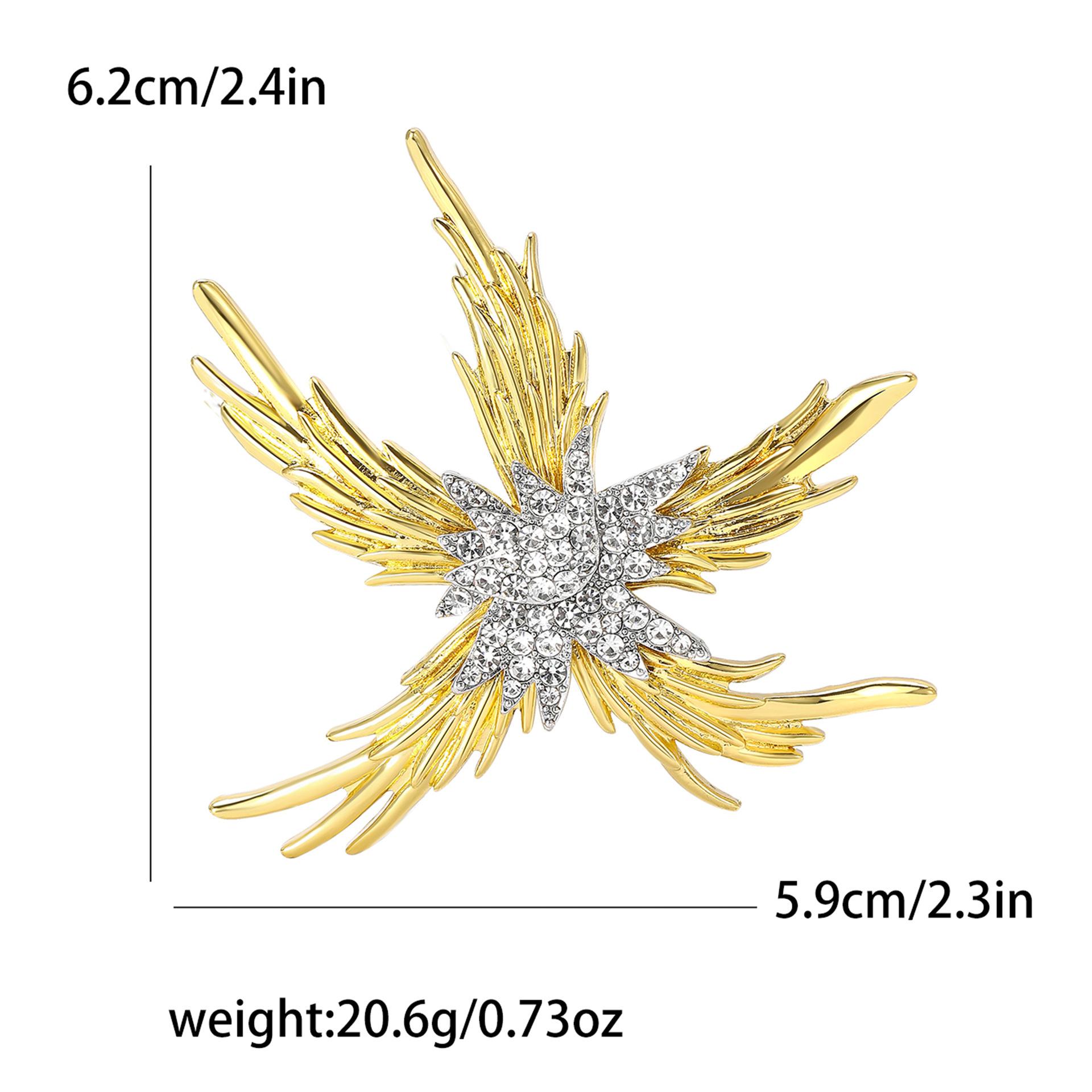

Персонализированная и креативная брошь из сплава в виде морской звезды в виде пламени, изысканная и универсальная, для мужского и женского костюма, кардигана, корсажа, ювелирного украшения