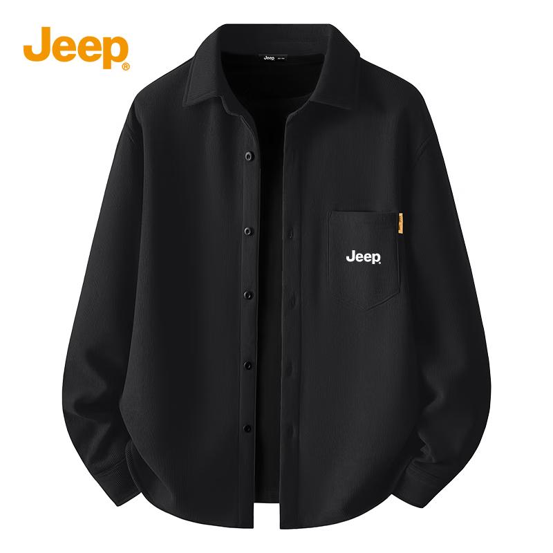 JEEP Men s Corduroy Fleece Lined Long Sleeve Shirt 3XL