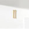 925 Silver 6/8/10MM Pole Length Gold Bead Mini Stud Earring For Women Fine Jewelry Piercing Ear bone Accessories