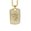 Hip Hop Iced Out Bling Star of David Pendants Gold Color Stainless Steel Hexagram Necklace for Women Men Jewish Jewelry Gift