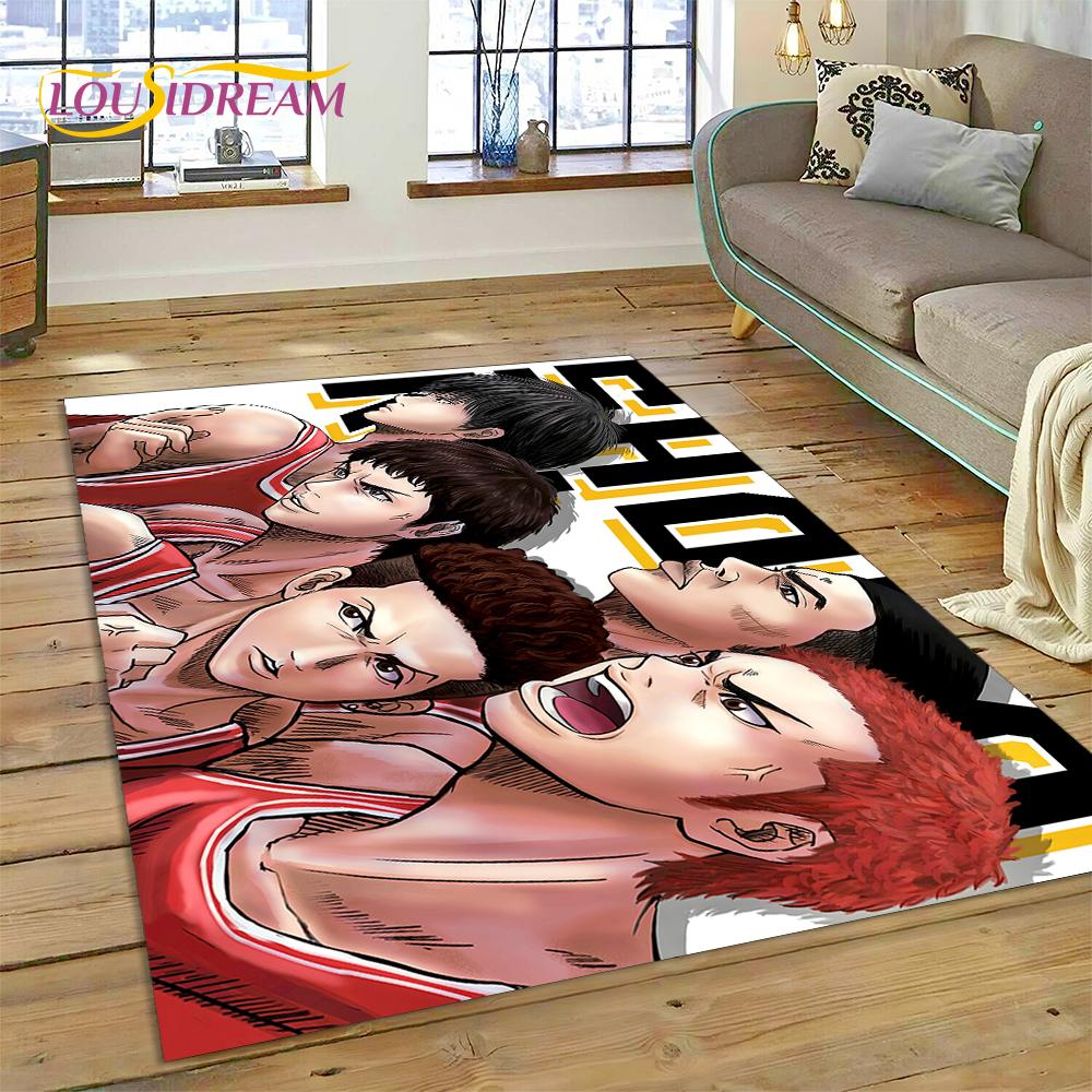 Cartoon Slam Dunk koszykówka Anime dywanik dywan do salonu dekoracje do wnętrz do sypialni, mata podłogowa dekoracja antypoślizgowa na wycieraczkę sofę