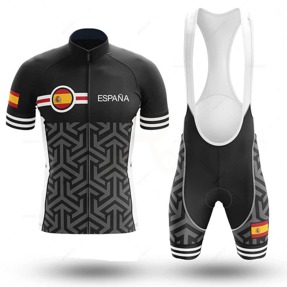 2026 Tým Pánský Letní Španělsko Cyklistický Dres Sada Prodyšný Horský Kolo Závodní Sport Mtb Oblečení na Kolo Maillot Ciclismo Hombre