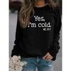 European and American Casual Loose Printed Letter Round Neck Long Sleeve Comfortable Hoodie