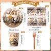 Kklolai 96 Pcs Western Cowboy Party Decorations Bulk  West Party Plates 24 First Rodeo Disposable Paper Plates 24 Cowgirl Na