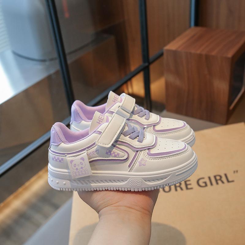 Girls' shoes 2025 autumn new student version little white shoes children's casual soft sole high value school season shoes