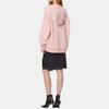 Evisu FW21 Cartoon Curved Moon Sea God Print Long Sleeve Round Neck Sweatshirt Women Sweatshirt Pink 2EAHTW1SW362OSCT