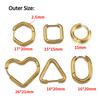 10 Stück Edelstahl Dickdraht Creolen Ohrringe Damen Herren Punk Hiphop Huggie Piercing Schmuckherstellung DIY Goldfarbe Accessoire