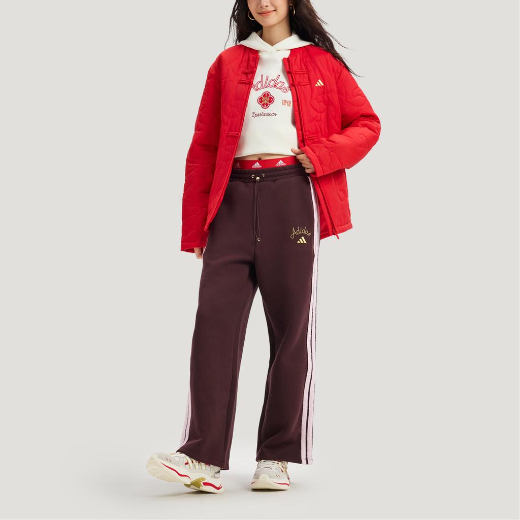 Adidas Cny Fw25 Moderní prošívaná teplá měkká sportovní ležérní bavlněná bunda Unisex bunda KQ5096