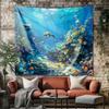 1Pc Beautiful Ocean Dolphin Biological Printing Tapestry Living Room Background Wall Art Decoration Multi Size Space Pendant