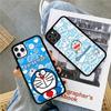 Cute Cartoon D-Doraemons Phone Case For IPhone 17 16 Pro Max 11 12 13 14 15 Hard PC+TPU Bracket Back Cover