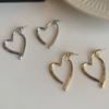 Female Aloof Style Simple and Versatile Temperament Heart Earrings