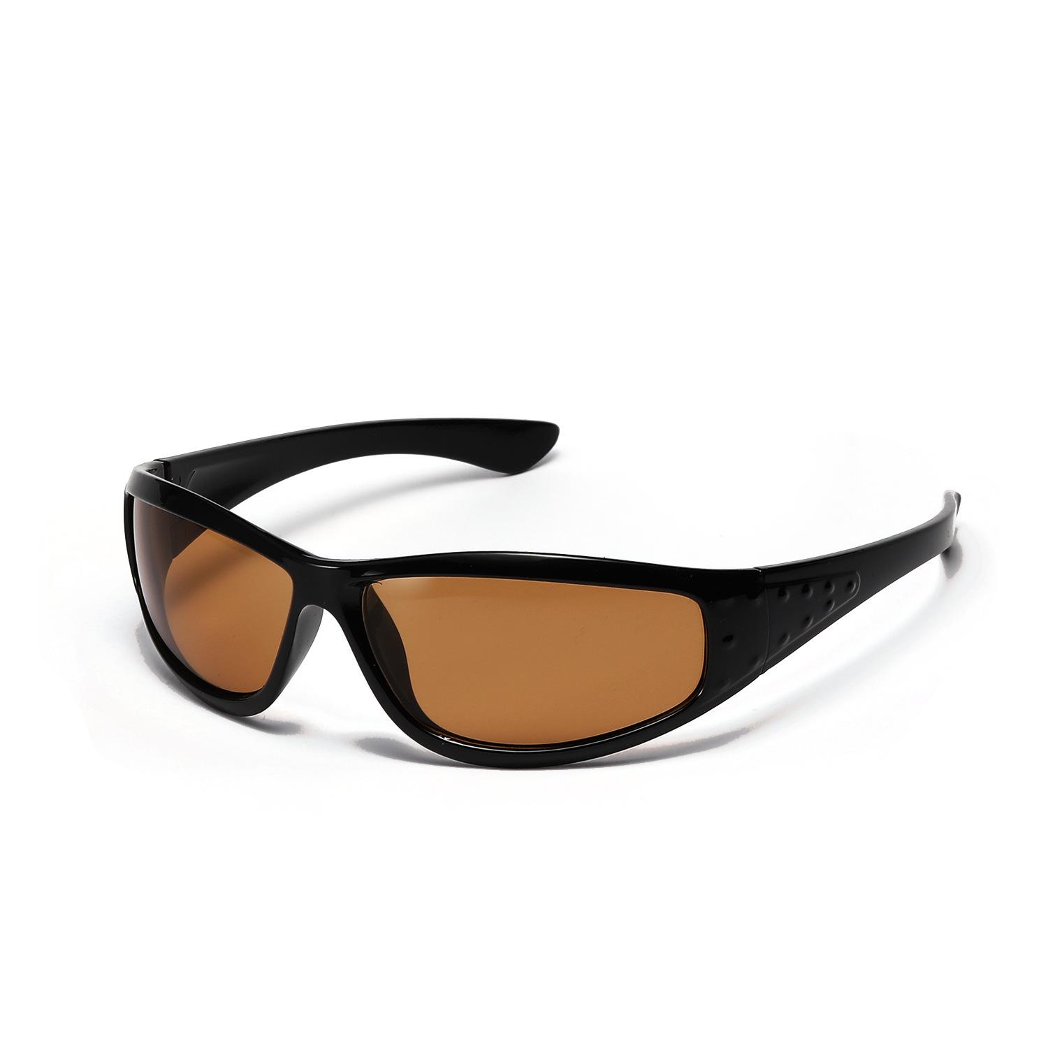 Trend Y2K Steampunk Zonnebril UV400 voor Dames Heren Vintage Hip hop Brillen Mode Tinten As shown black