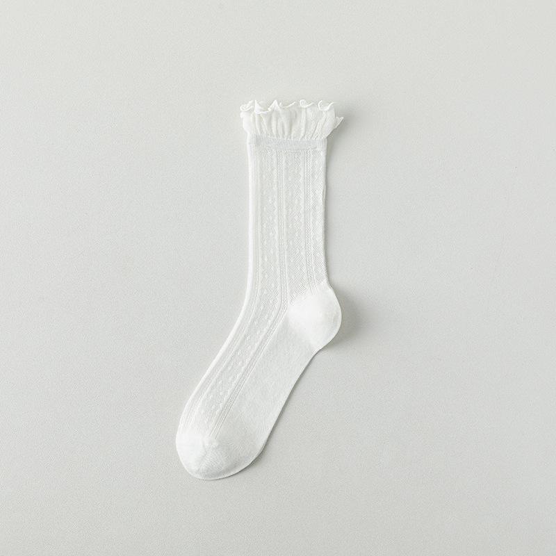 

Шелковые чулки из шелковицы для детей, носки до середины икры, летние тонкие сетчатые дышащие, дезодорирующие и влагопоглощающие хлопковые махровые носки 1 pair