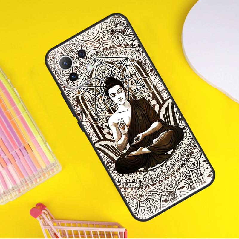 Mandala Buddha Cover For Xiaomi 14 Ultra 13 11T 12T 13T 14T Pro POCO X6 X7 Pro X3 X5 F3 F5 F6 M6 Pro Case