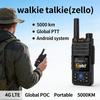 Zello Global Android Walkie Talkie Walkie Talkie Handset 4G Volledig Netwerk met Bluetooth wifi Lange Afstand PTT Bellen