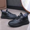 Waterproof dad cotton shoes in winter, velvet warm, thickened non-slip soft-soled sports cotton shoes