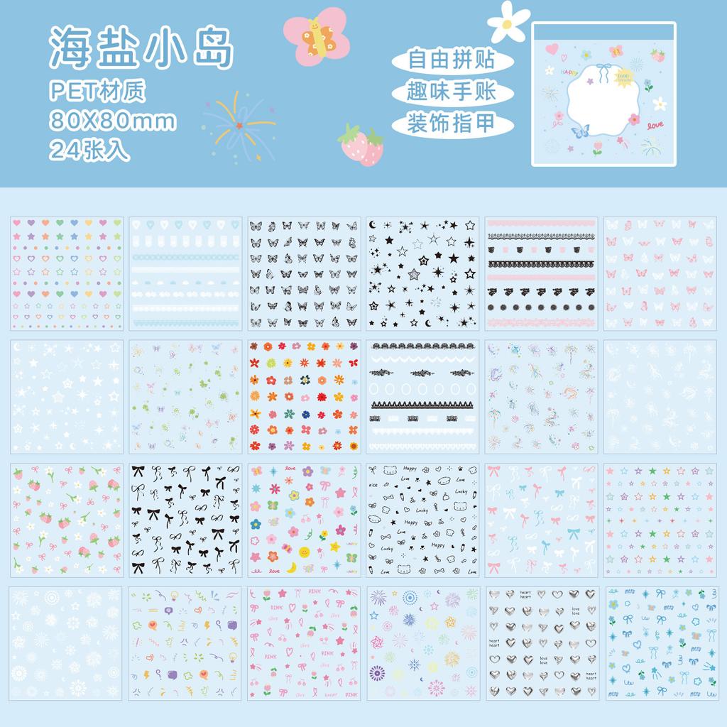 24 pcs Kawaii Cartoon Kawaii Cartoo Mini Stickers Planner Decorative Diary Scrapbooking Small label stickers