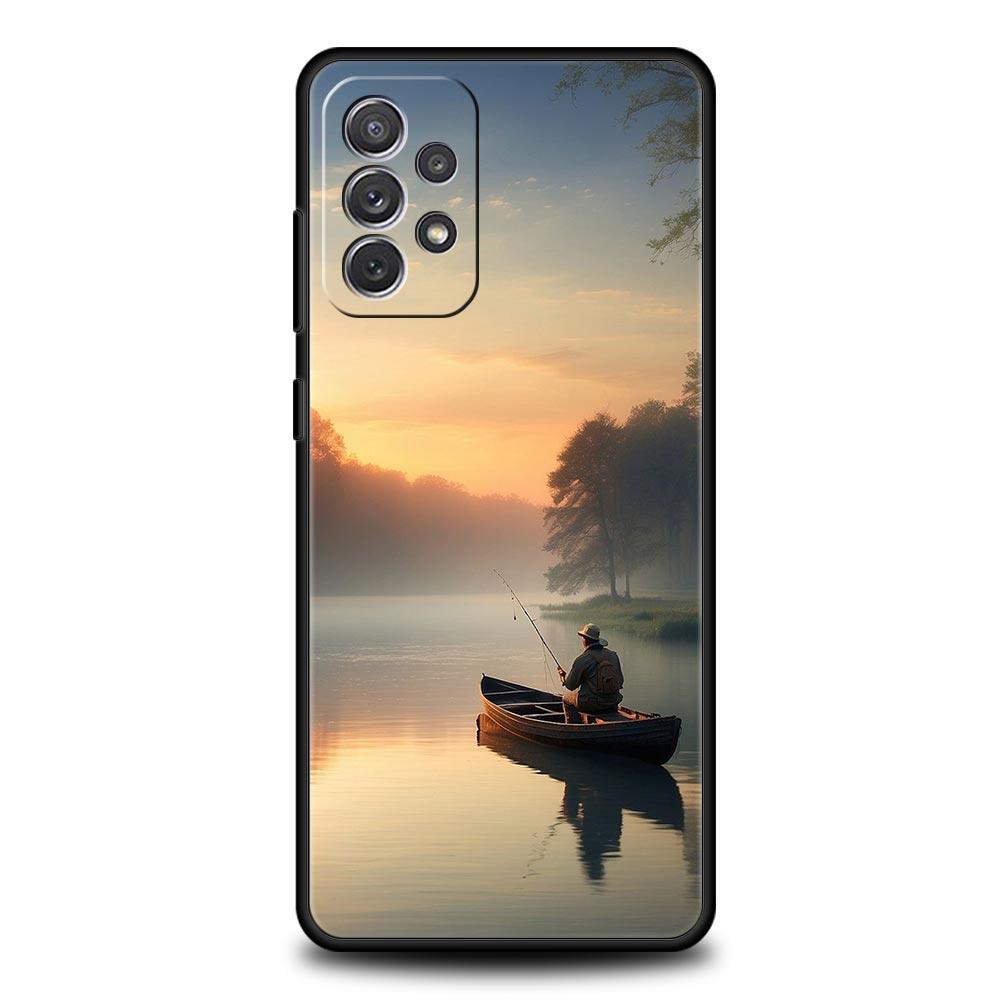 

Phone Case For Samsung Galaxy A15 A13 A51 A71 A41 A31 A21S A03S A05 A35 A32 A55 A23 A25 A33 A53 A73 5G Cover Carp Fishing Fish Samsung A15