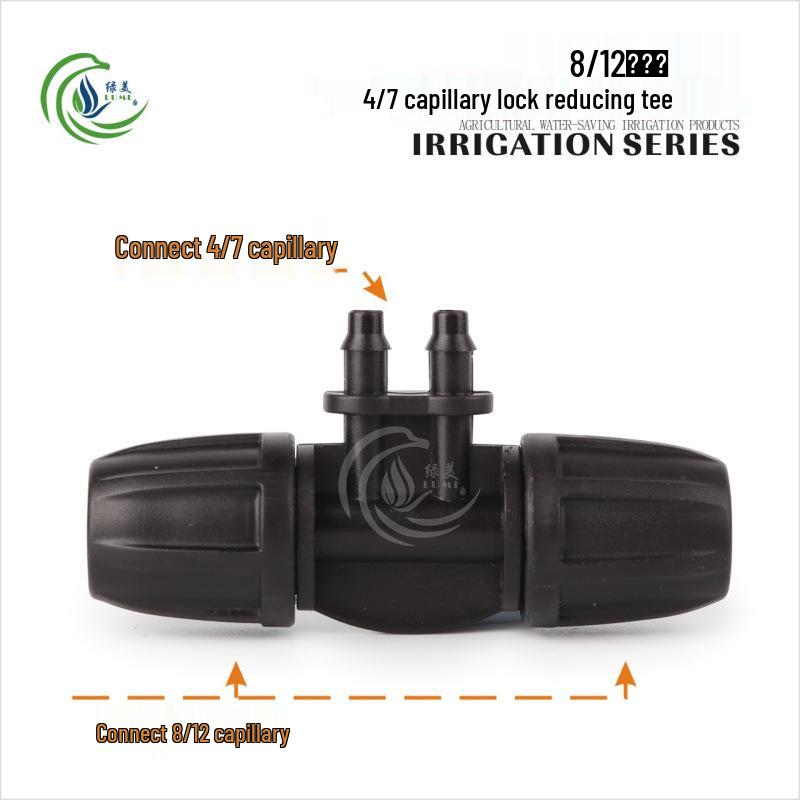 Capillary Fittings Set: 8/12 Straight, Elbow, Tee, 9/12 Connector, Garden Irrigation Auto-Watering