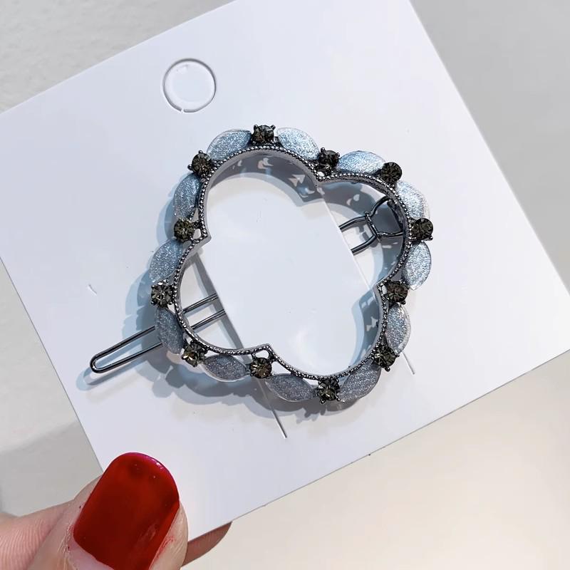 Elegant Blue Star Alloy Hair Clip - Minimalist Luxury Accessory