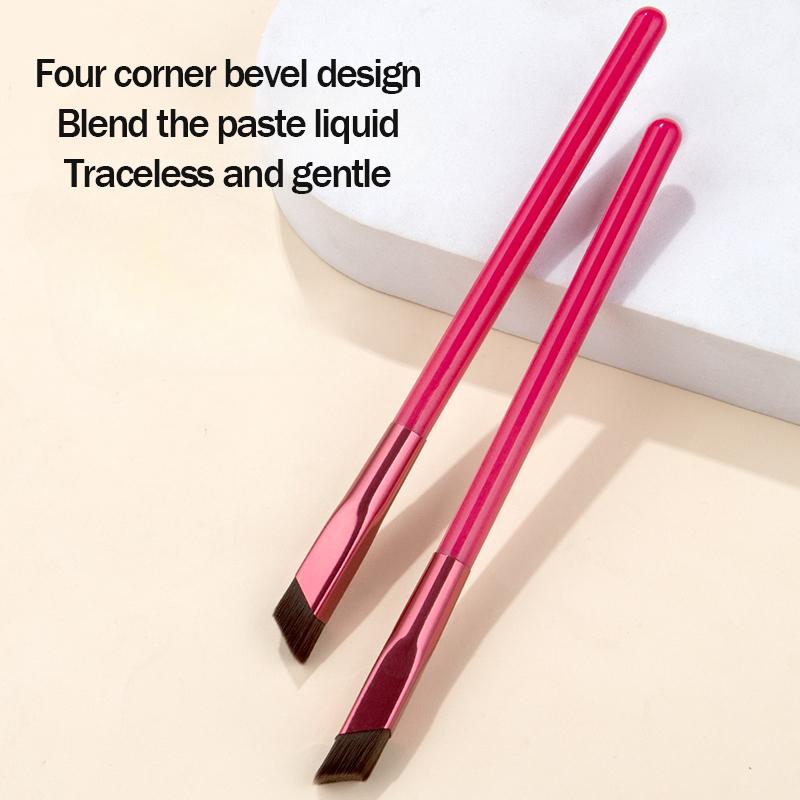 1pc Wild Eyebrow Brush Multifunction Simulated Eyebrow Hair Makeup Brush Square Stereoscopic Painting Hairline Eyebrow Portable Hairline Beauty Makeup