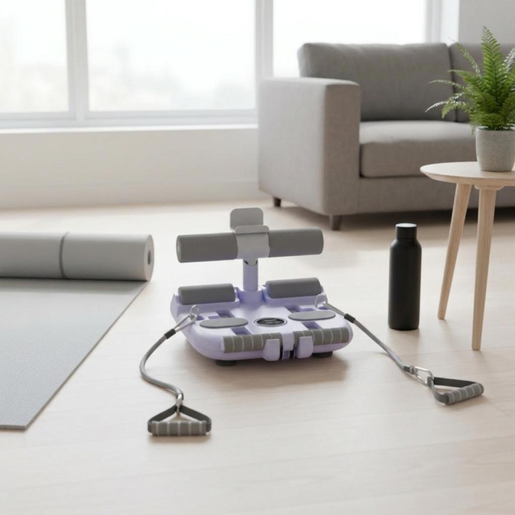 Sit up Bar with Suction Cups Portable Sit-up Resistance Bands Abdominal