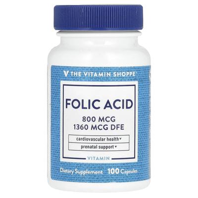 Folsäure, 800 mcg, 100 Kapseln