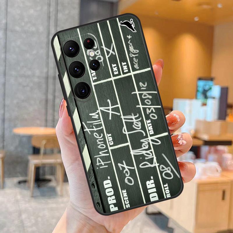 Clapper Board Phone Case For Samsung Galaxy S25 S24 S23 S21 S20 S22 Ultra S9 S10 Plus S25 FE Back Cover
