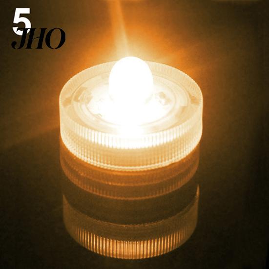 12Pcs Submersible Waterproof Wedding Tea Candle Lamp Battery Operated LED Lights