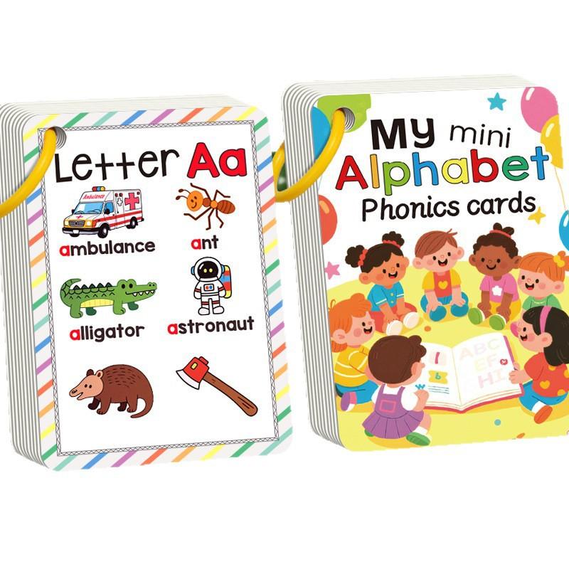 Alphabet Phonics 27 Cards Letter English Learning Flash Cards for Kids