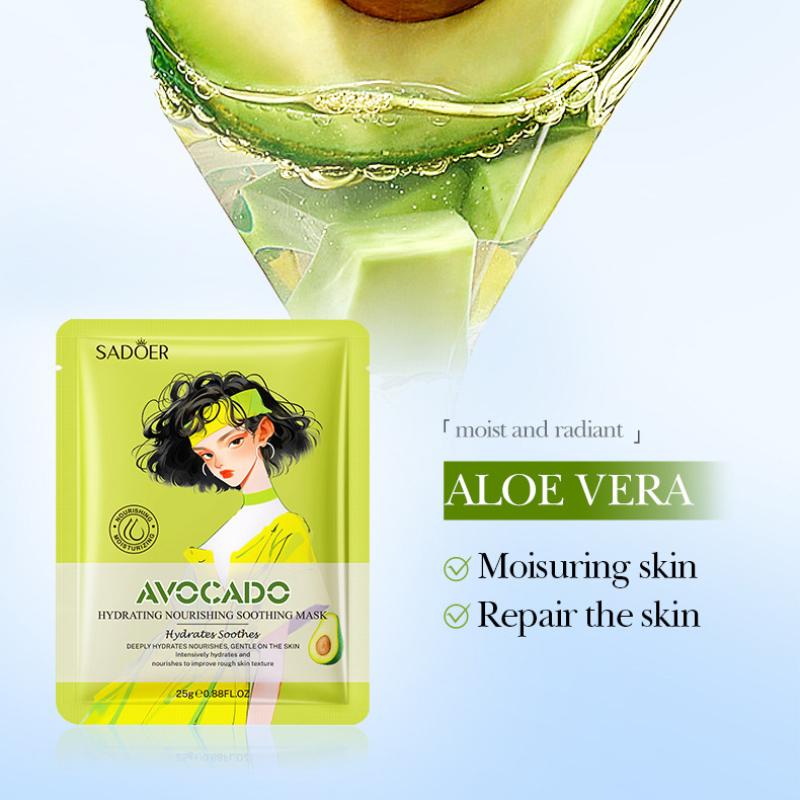 SADOER Avocado Hydrating Nourishing Soothing Mask Hydrating Mask