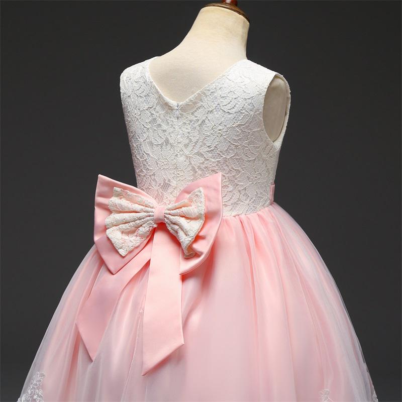 Bow Dream Baby Flower Girl Dresses Lace Bowknot Wedding Pageant Formal Tutu Gown Bow Dream Baby Flower Girl Dresses Lace Bowknot Wedding Pageant Formal Tutu Gown