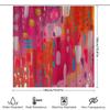Bright Colorful Shower Curtain Pink Orange Blue Red Abstract Art Print Bathroom Liner Waterproof Decor Home Accessory
