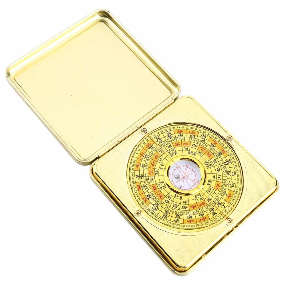 Alloy Luo Jing Instrument Square Feng Shui Compass Three Synthesis Plate Residential Feng Shui