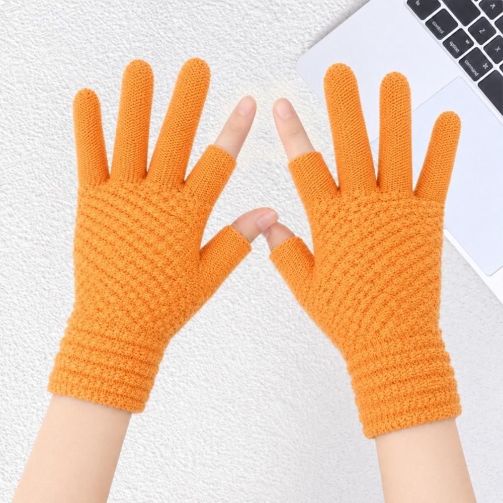 Warm Winter Knitted Gloves Elastic Cycling Gloves New Touch Screen Gloves Outdoor